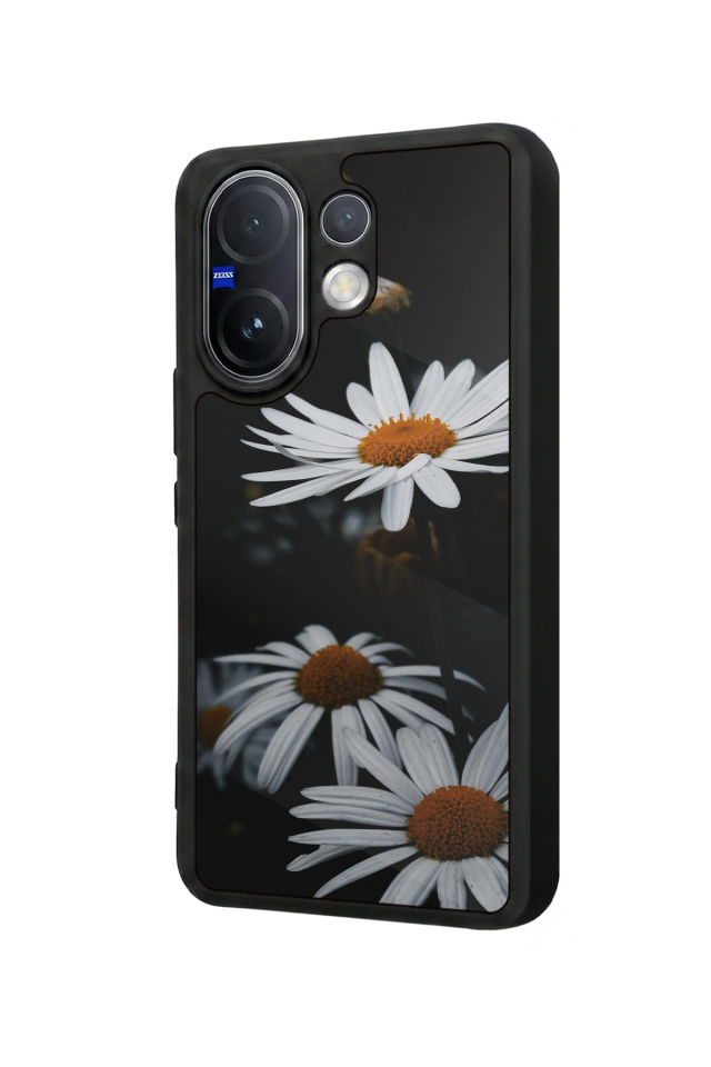 Vivo V60 Uyumlu Cicek Tasarımlı Glossy Premium Kılıf