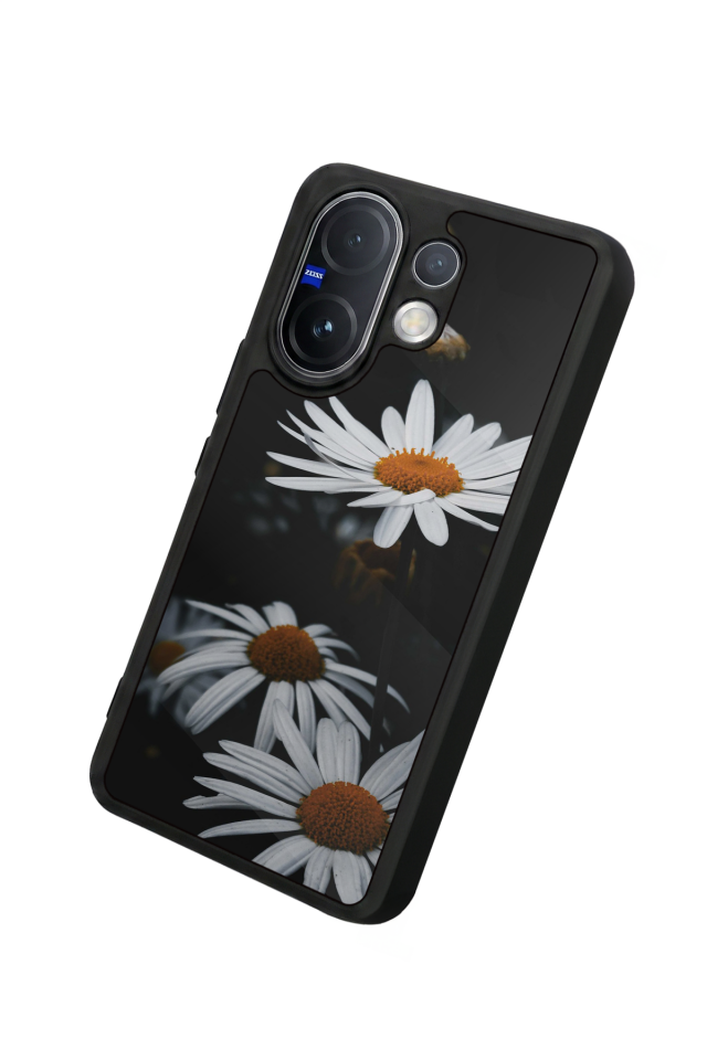 Vivo V60 Uyumlu Cicek Tasarımlı Glossy Premium Kılıf