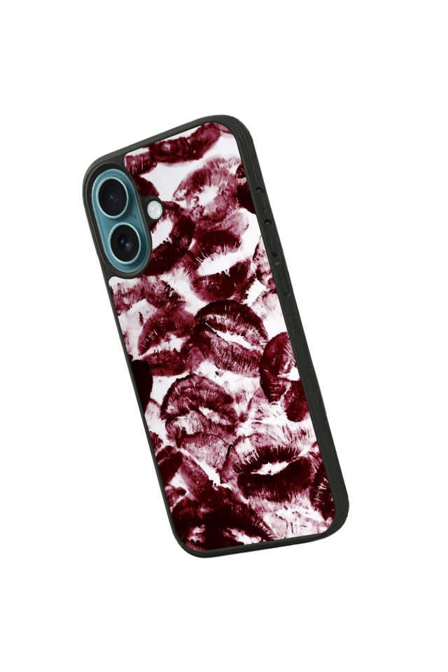 iPhone 16 Plus Uyumlu Dudak Tasarımlı Glossy Premium Kılıf