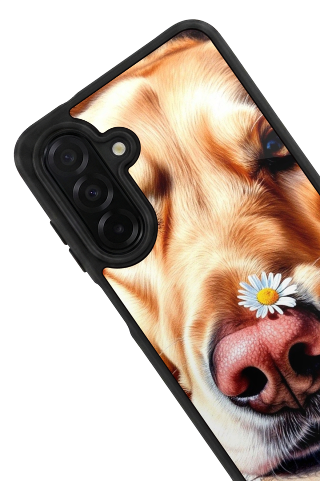 Samsung Galaxy A26 Uyumlu Golden Kopek Tasarımlı Glossy Premium Kılıf