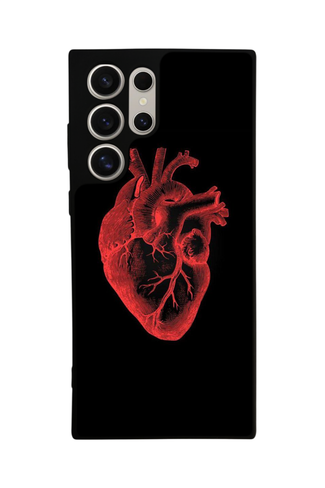 Samsung Galaxy S24 Ultra Uyumlu Kalp Love Tasarımlı Glossy Premium Kılıf