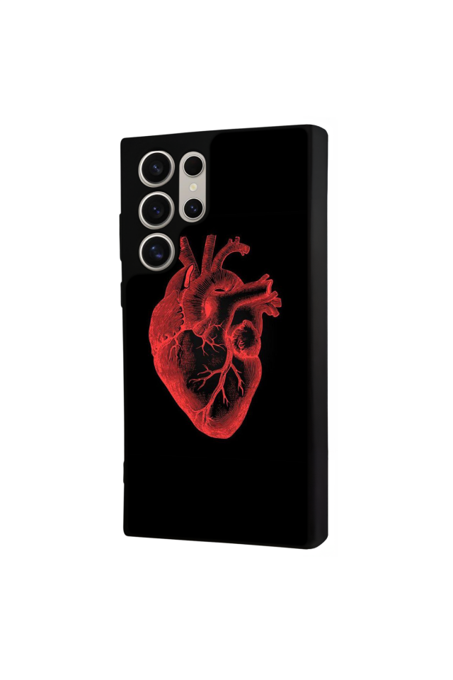 Samsung Galaxy S24 Ultra Uyumlu Kalp Love Tasarımlı Glossy Premium Kılıf