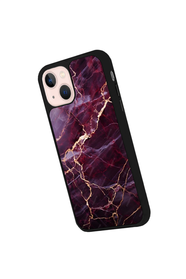 iPhone 15 Uyumlu Mermer Marble Tasarımlı Glossy Premium Kılıf