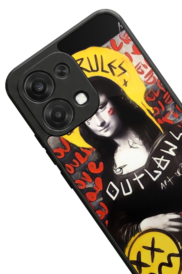 Oppo A6 Pro Uyumlu Monalisa Tasarımlı Glossy Premium Kılıf