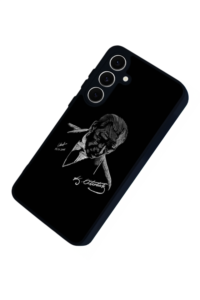Samsung Galaxy S24 FE Uyumlu Mustafa Kemal Ataturk Tasarımlı Glossy Premium Kılıf