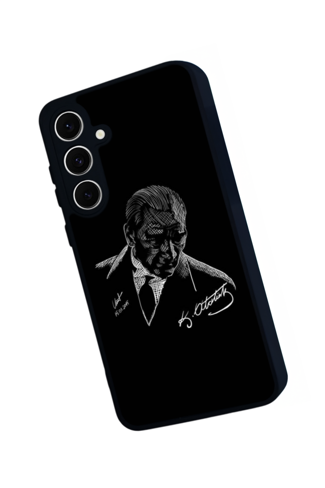 Samsung Galaxy S24 FE Uyumlu Mustafa Kemal Ataturk Tasarımlı Glossy Premium Kılıf