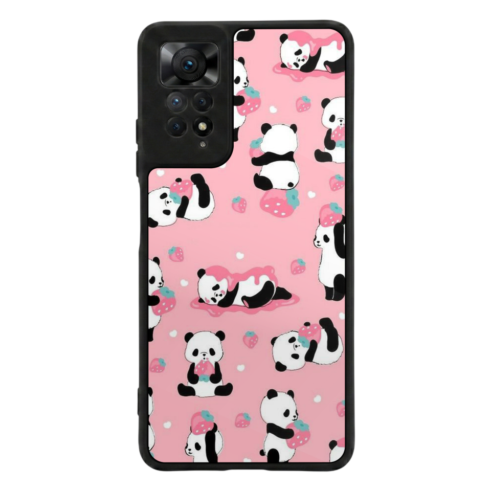 Xiaomi Redmi Note 11 Pro Uyumlu Panda Tasarımlı Glossy Premium Kılıf