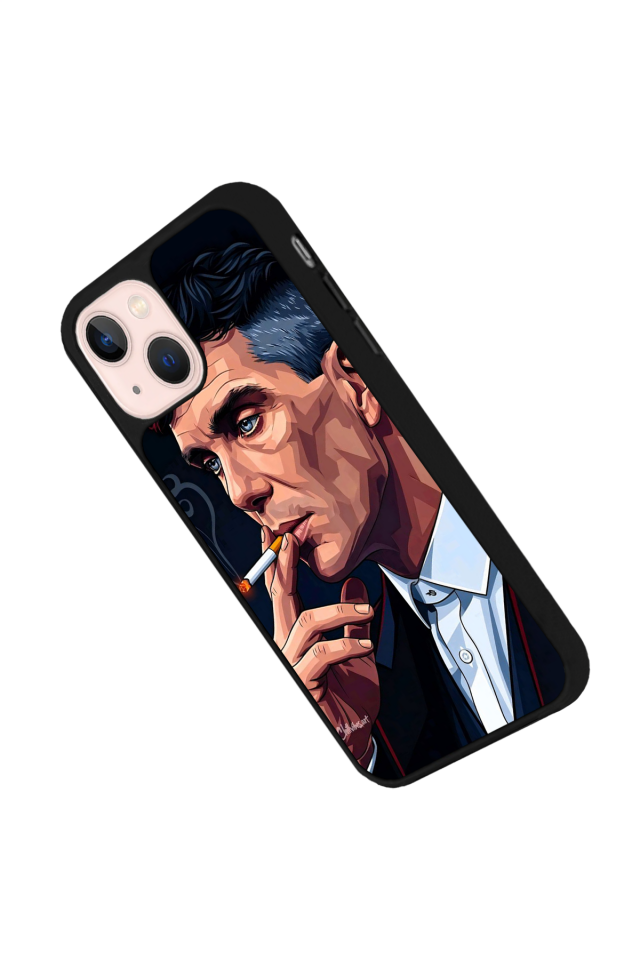 iPhone 13 Mini Uyumlu Peaky Blinders Tasarımlı Glossy Premium Kılıf