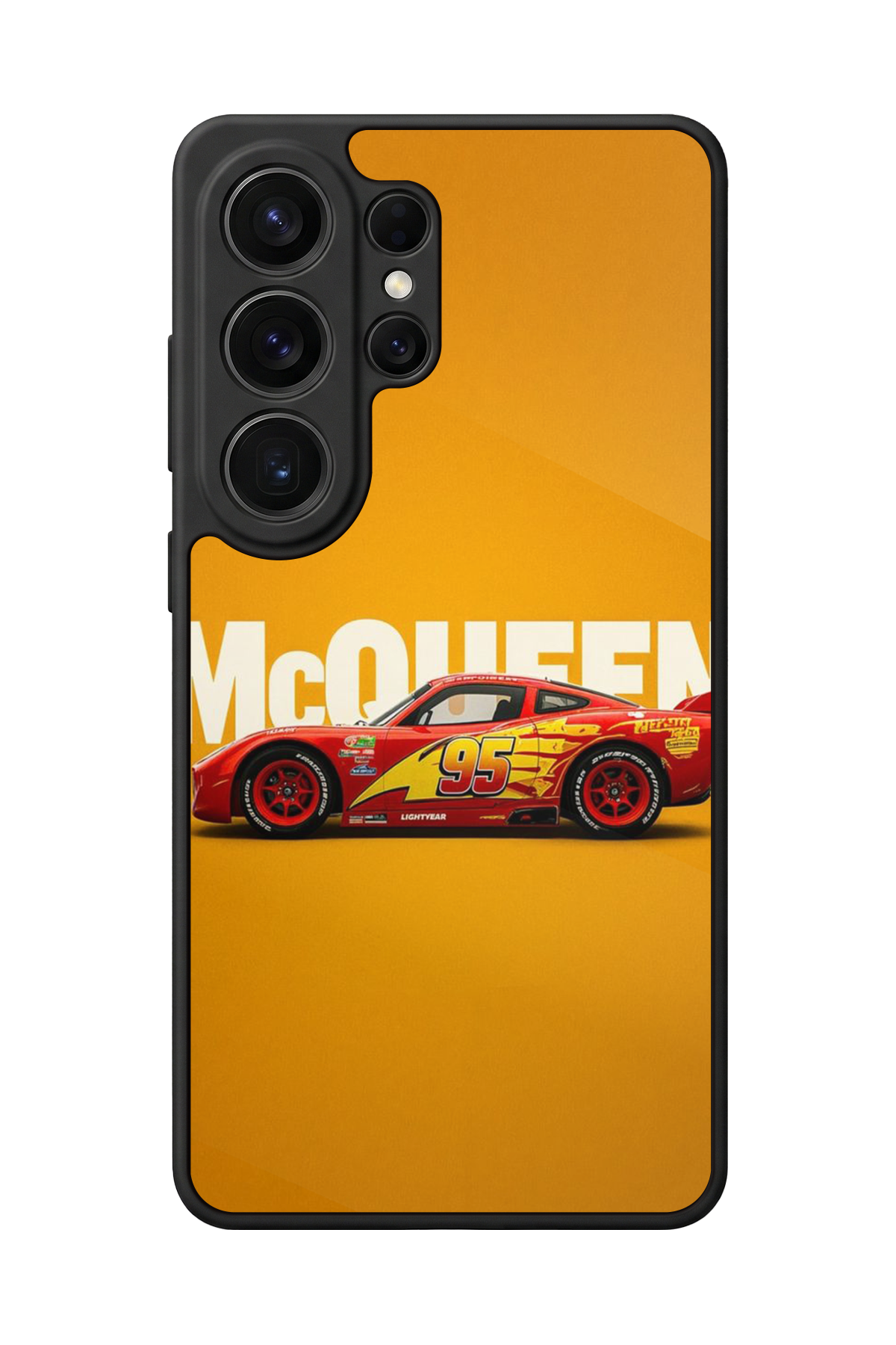 Samsung Galaxy S26 Ultra Uyumlu Şimsek McQueen Tasarımlı Glossy Premium Kılıf