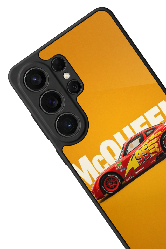 Samsung Galaxy S26 Ultra Uyumlu Şimsek McQueen Tasarımlı Glossy Premium Kılıf