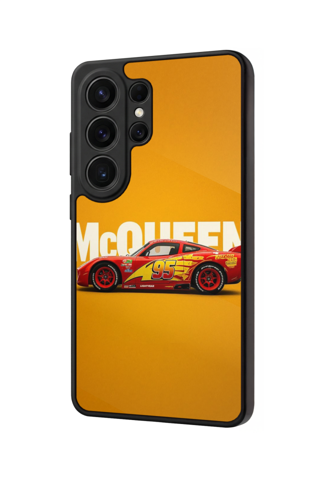 Samsung Galaxy S26 Ultra Uyumlu Şimsek McQueen Tasarımlı Glossy Premium Kılıf