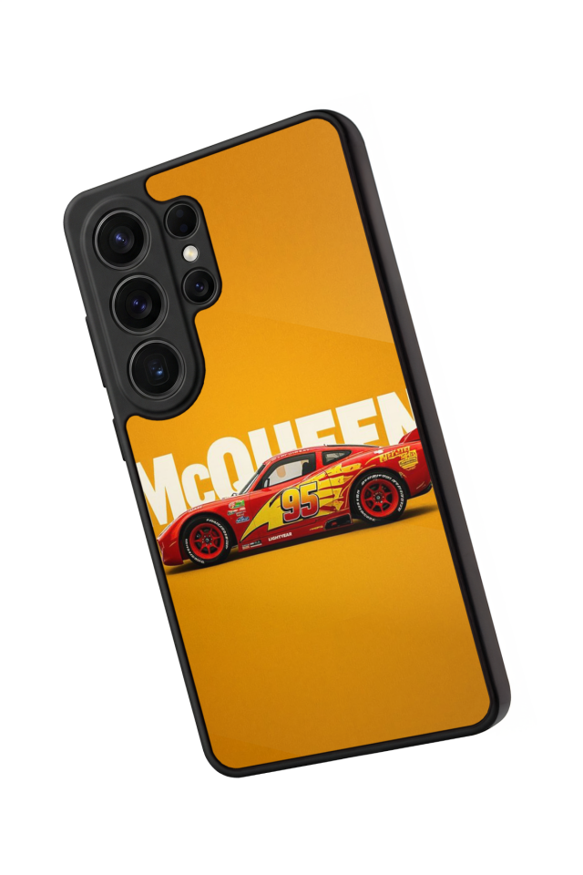 Samsung Galaxy S26 Ultra Uyumlu Şimsek McQueen Tasarımlı Glossy Premium Kılıf