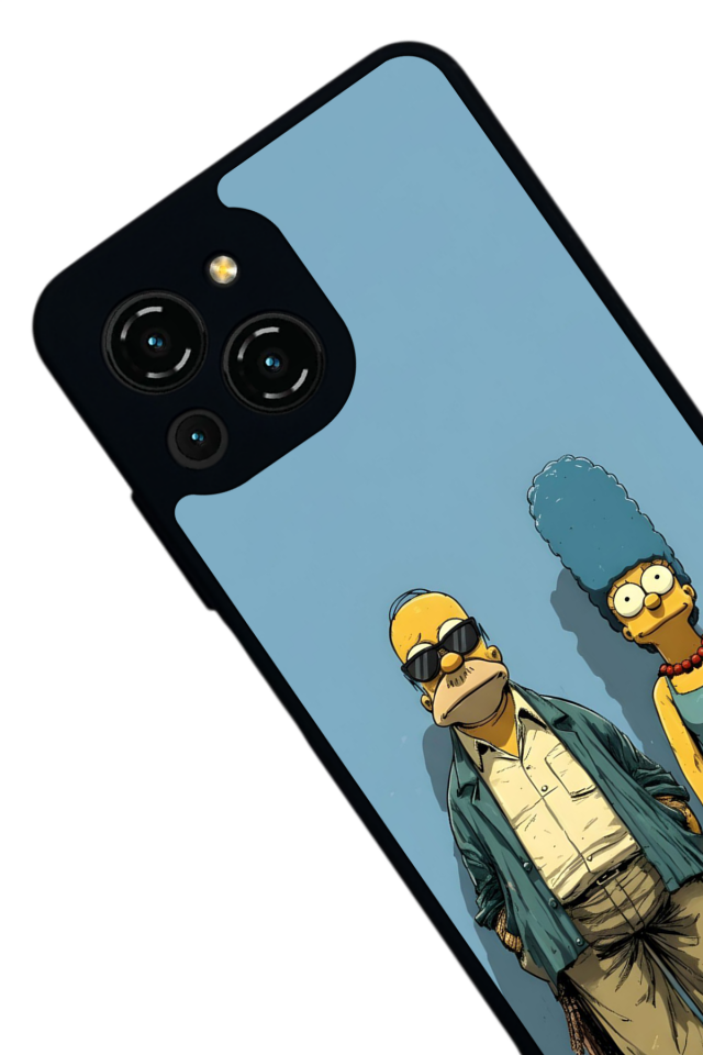 Reeder S23 Pro Max Uyumlu The Simpsons Tasarımlı Glossy Premium Kılıf