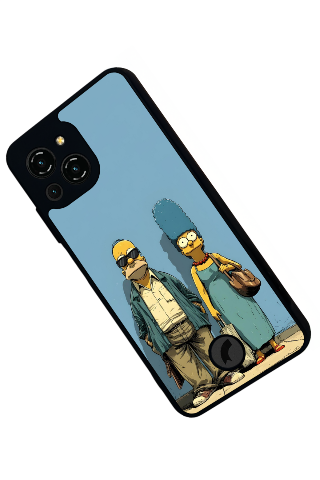 Reeder S23 Pro Max Uyumlu The Simpsons Tasarımlı Glossy Premium Kılıf