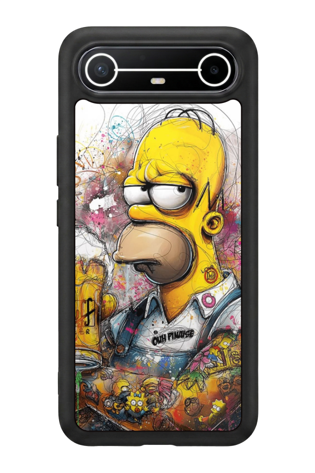Tecno Spark Slim 5G Uyumlu The Simpsons Tasarımlı Glossy Premium Kılıf