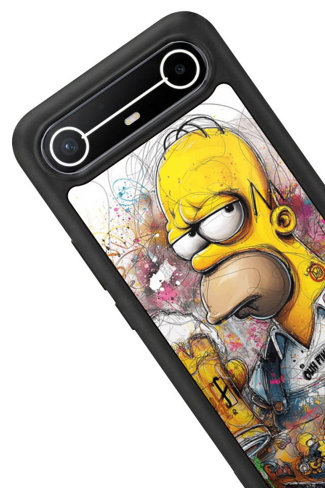 Tecno Spark Slim 5G Uyumlu The Simpsons Tasarımlı Glossy Premium Kılıf