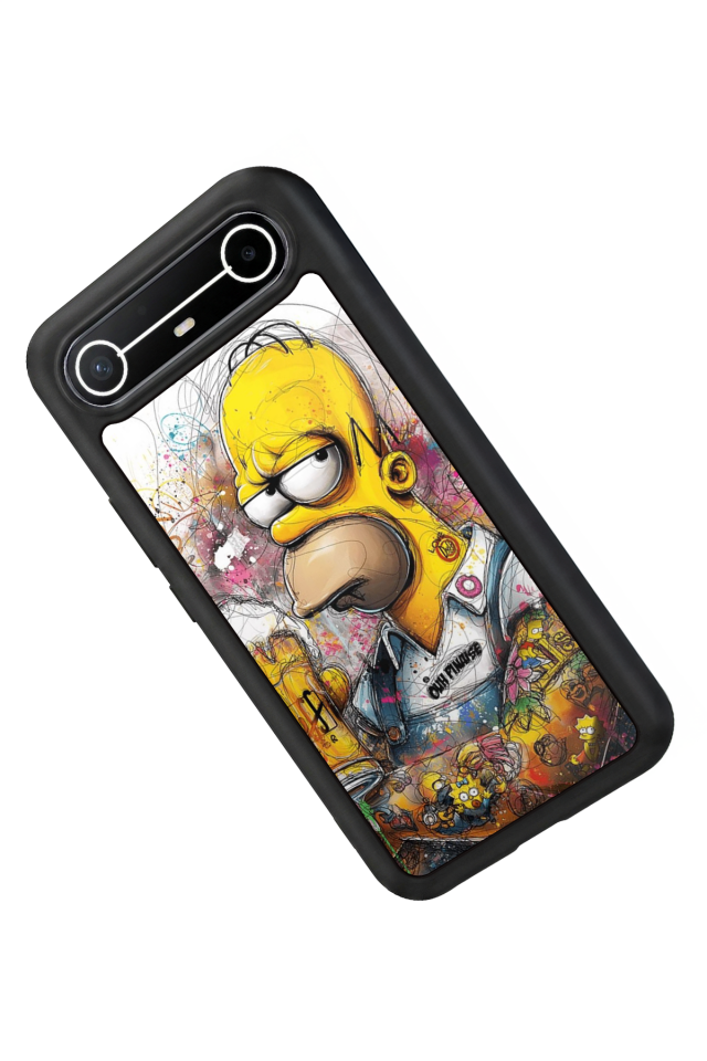 Tecno Spark Slim 5G Uyumlu The Simpsons Tasarımlı Glossy Premium Kılıf