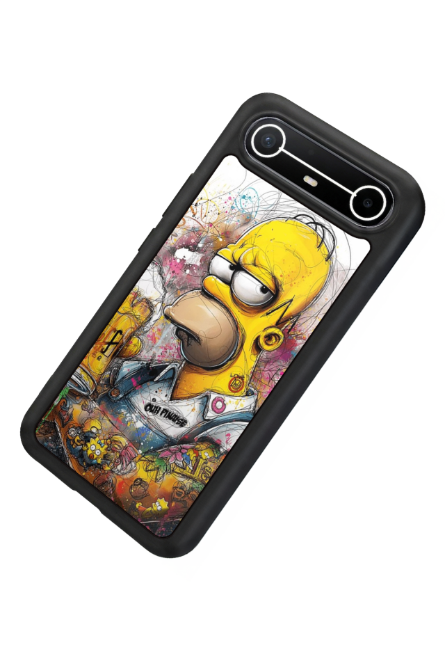 Tecno Spark Slim 5G Uyumlu The Simpsons Tasarımlı Glossy Premium Kılıf