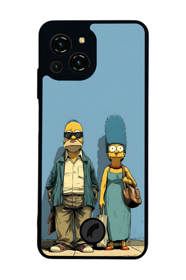 Reeder S23 Pro Max Uyumlu The Simpsons Tasarımlı Glossy Premium Kılıf