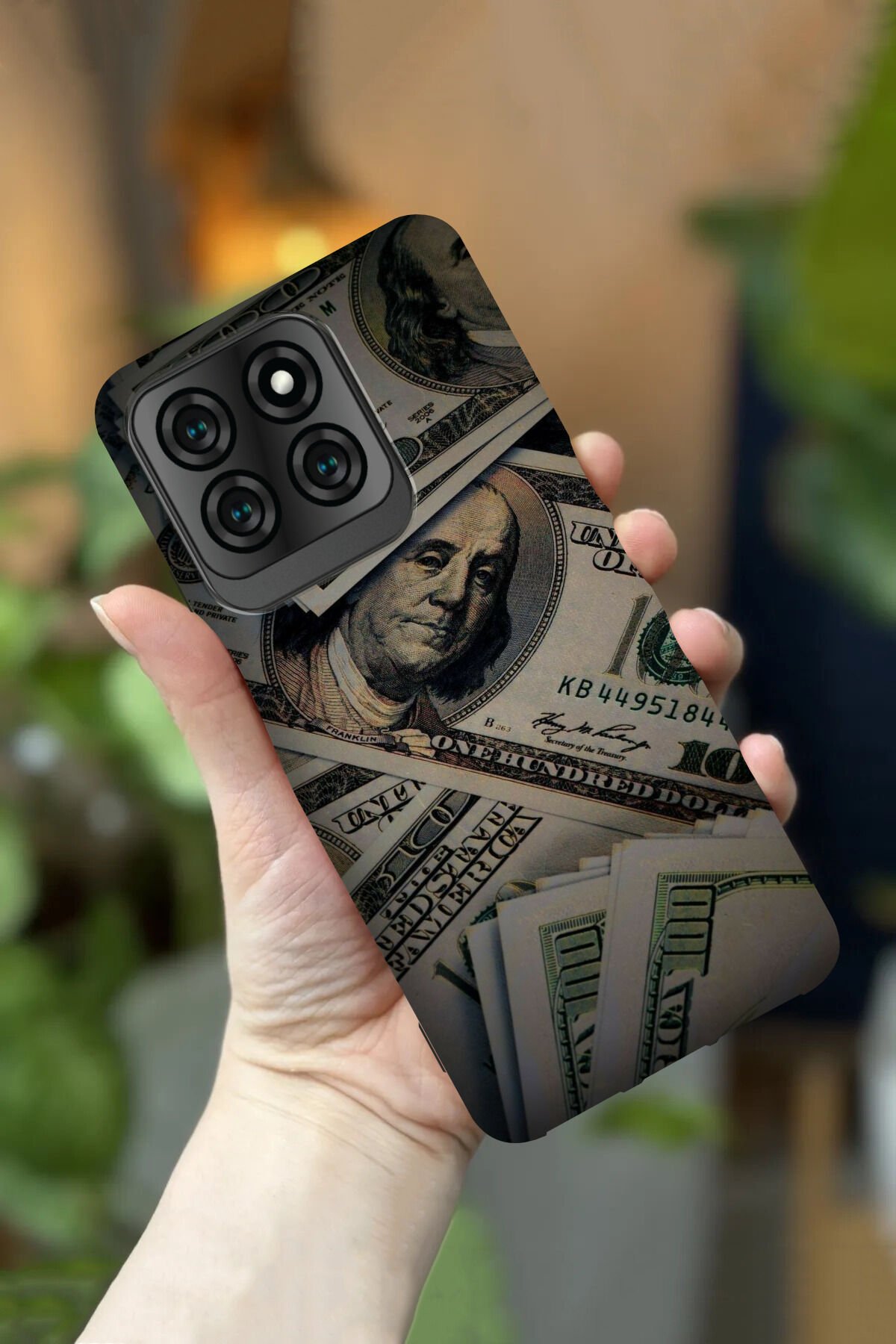 Reeder S71 Uyumlu Kamera Korumalı Para Desenli HD Baskılı Silikon Kılıf