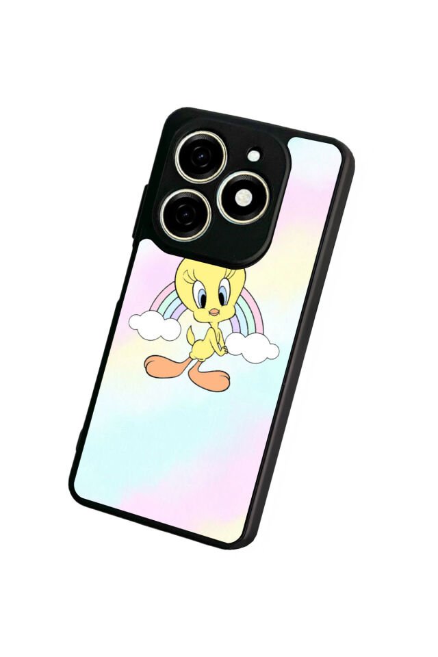 Tecno Spark 20/20C Uyumlu Tweety Tasarımlı Glossy Premium Kılıf