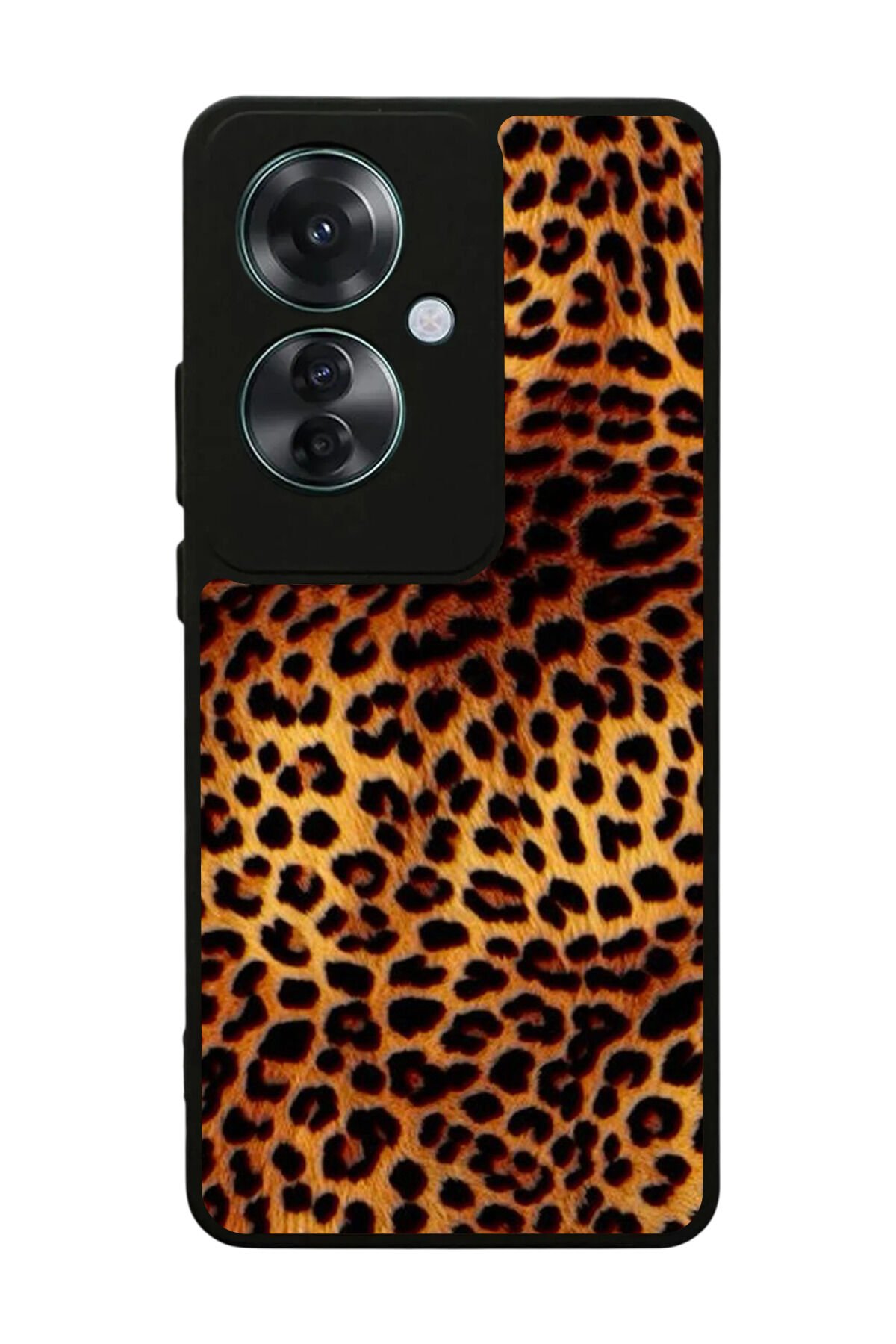 Oppo Reno 11F Uyumlu Leopar Tasarımlı Glossy Premium Kılıf