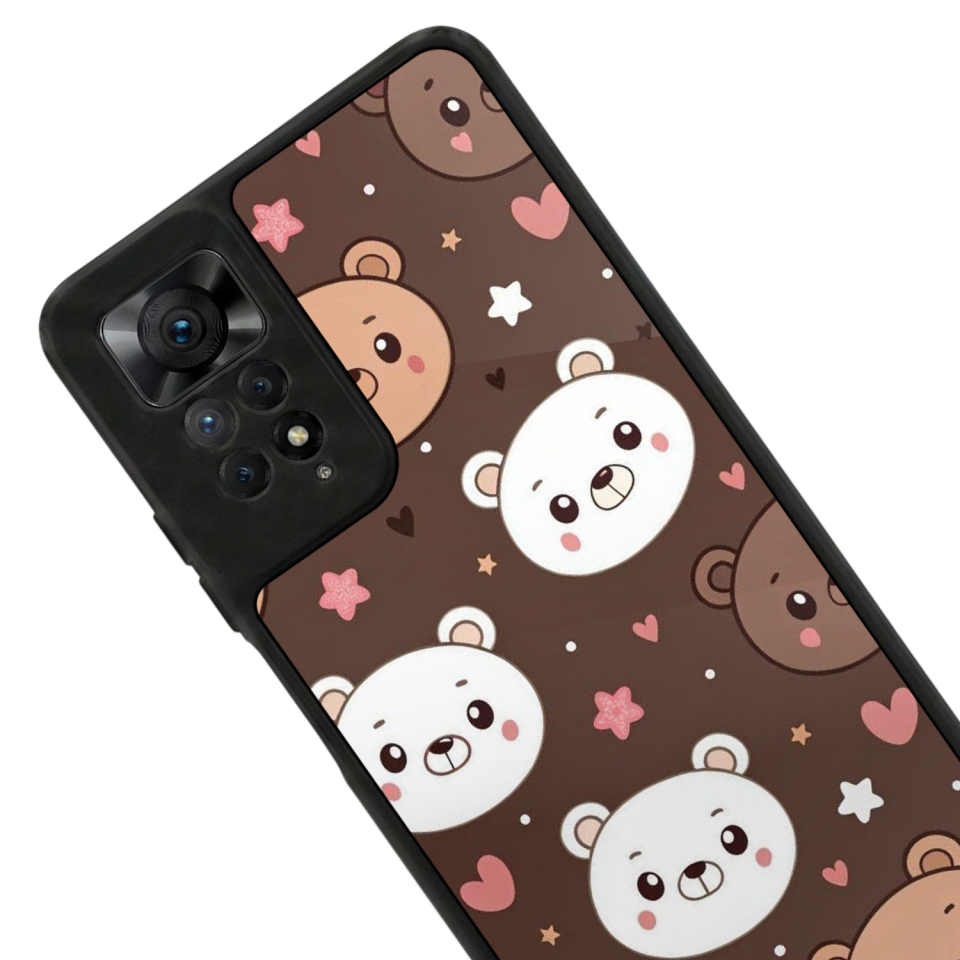 Xiaomi Redmi Note 11 Pro Uyumlu Panda Tasarımlı Glossy Premium Kılıf