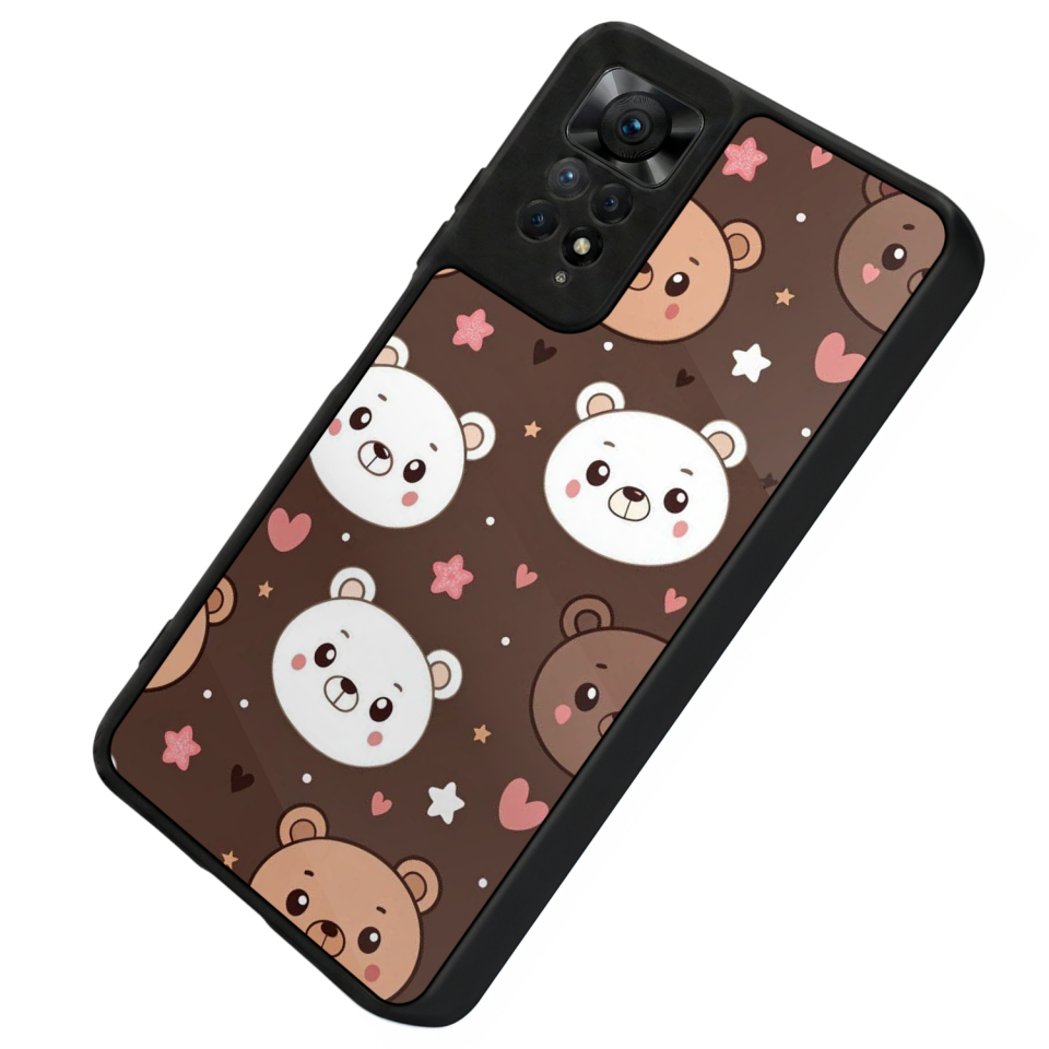 Xiaomi Redmi Note 11 Pro Uyumlu Panda Tasarımlı Glossy Premium Kılıf