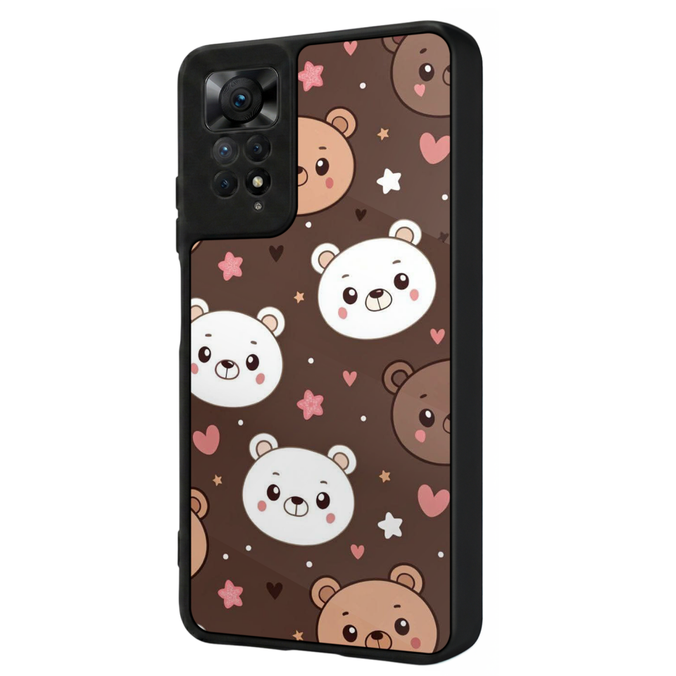 Xiaomi Redmi Note 11 Pro Uyumlu Panda Tasarımlı Glossy Premium Kılıf