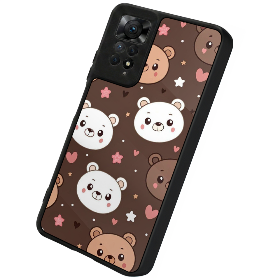 Xiaomi Redmi Note 11 Pro Uyumlu Panda Tasarımlı Glossy Premium Kılıf