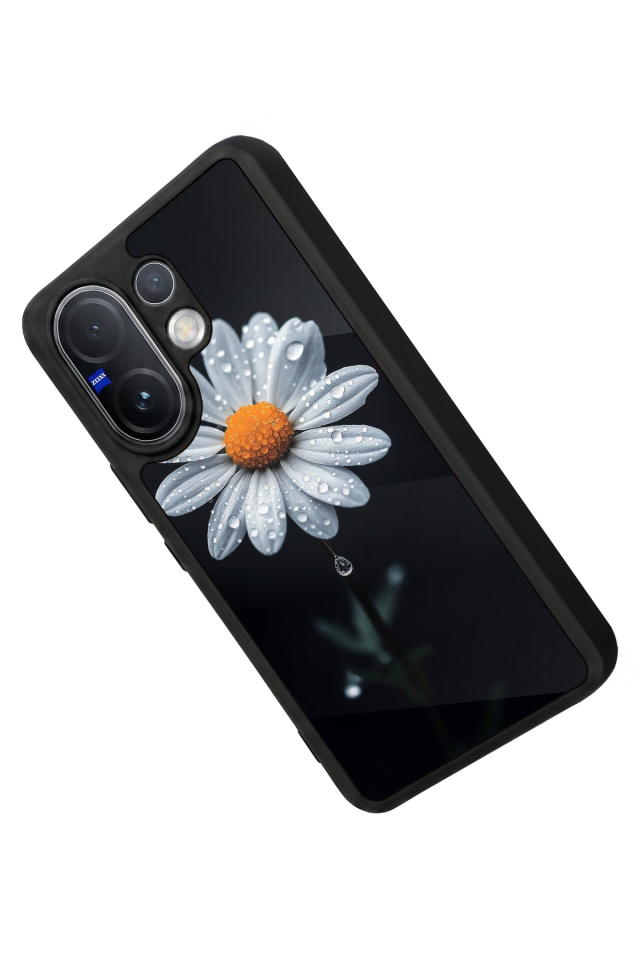 Vivo V60 Uyumlu Cicek Tasarımlı Glossy Premium Kılıf