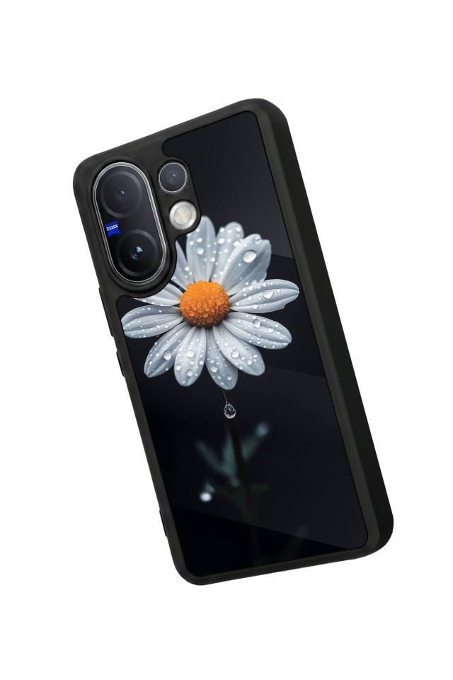 Vivo V60 Uyumlu Cicek Tasarımlı Glossy Premium Kılıf