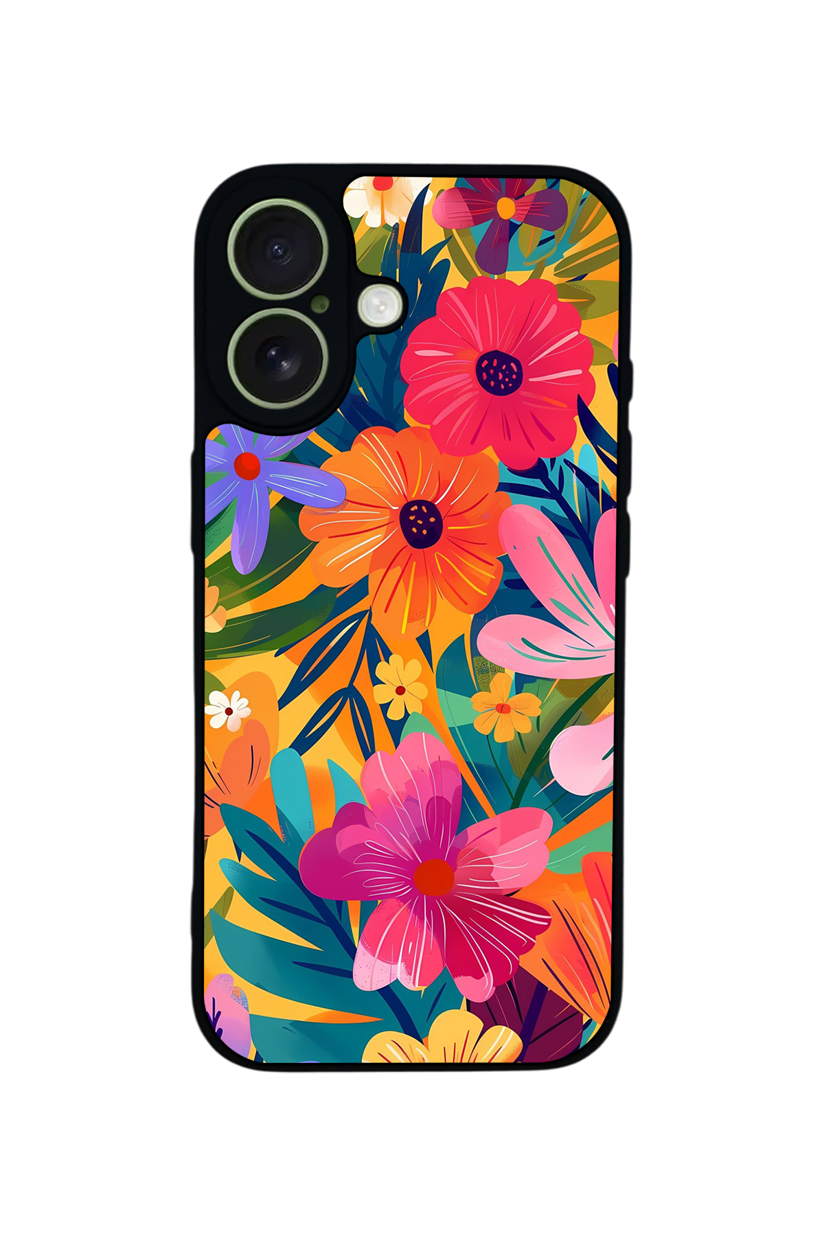 iPhone 17 Uyumlu Floral Tasarımlı Glossy Premium Kılıf