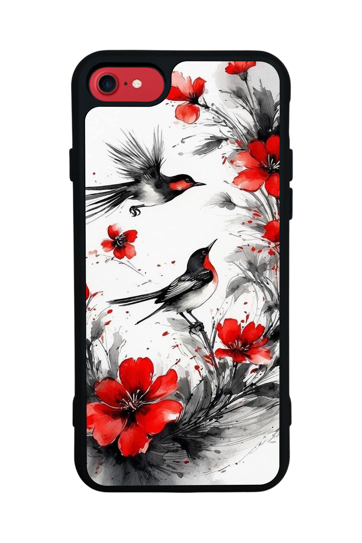 iPhone 7 Uyumlu Floral Tasarımlı Glossy Premium Kılıf