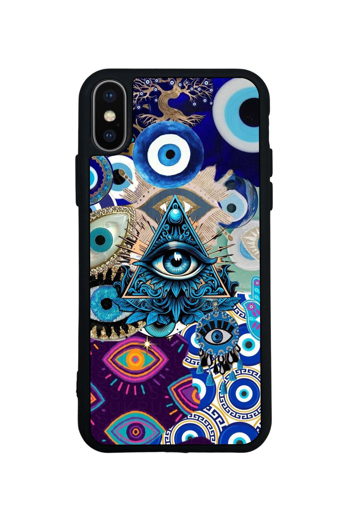 iPhone X/ XS Uyumlu Göz Tasarımlı Glossy Premium Kılıf