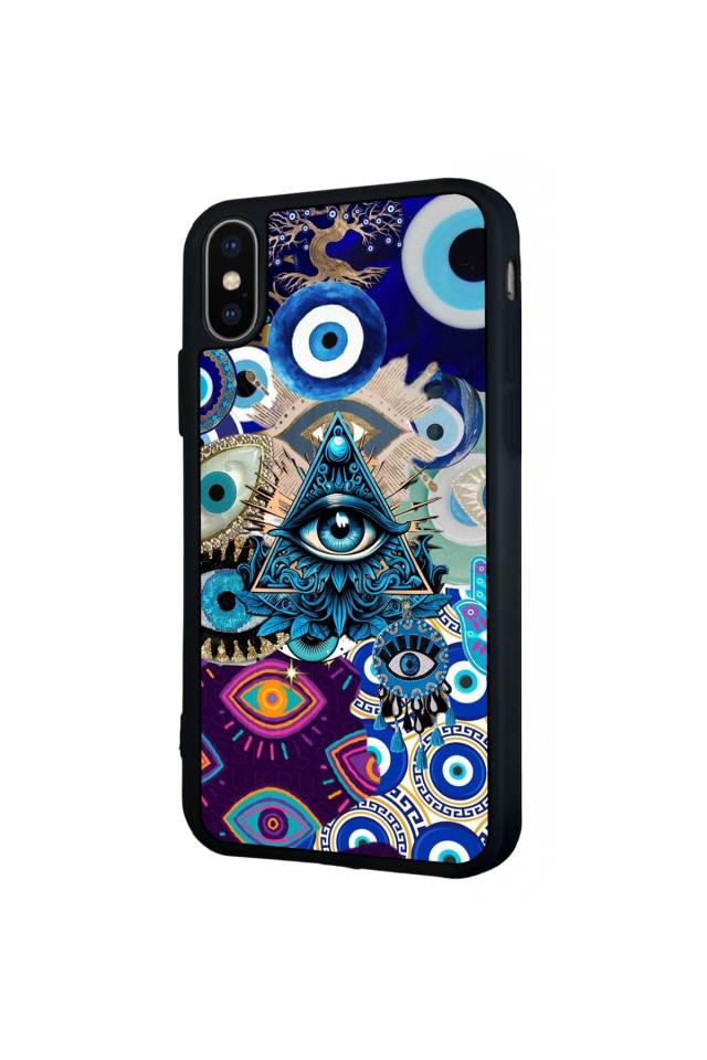 iPhone X/ XS Uyumlu Göz Tasarımlı Glossy Premium Kılıf