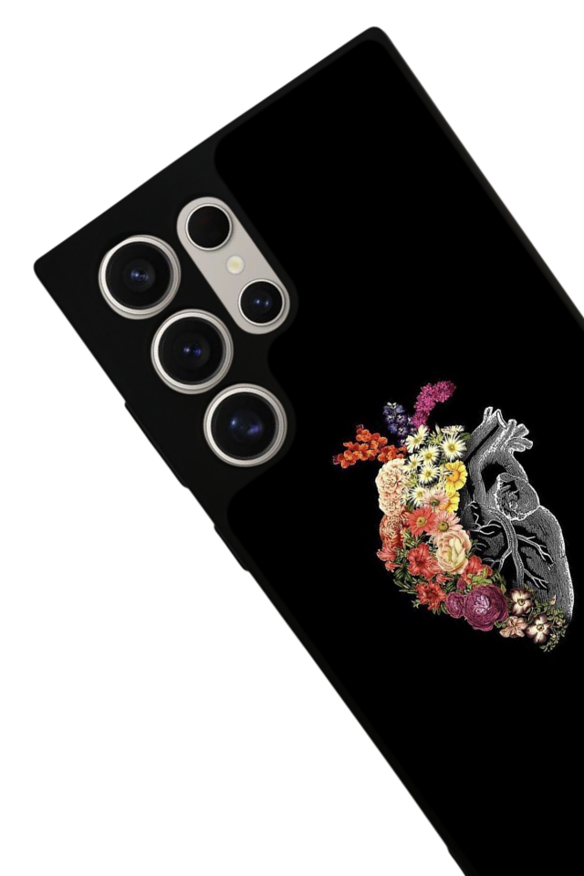 Samsung Galaxy S24 Ultra Uyumlu Kalp Love Tasarımlı Glossy Premium Kılıf