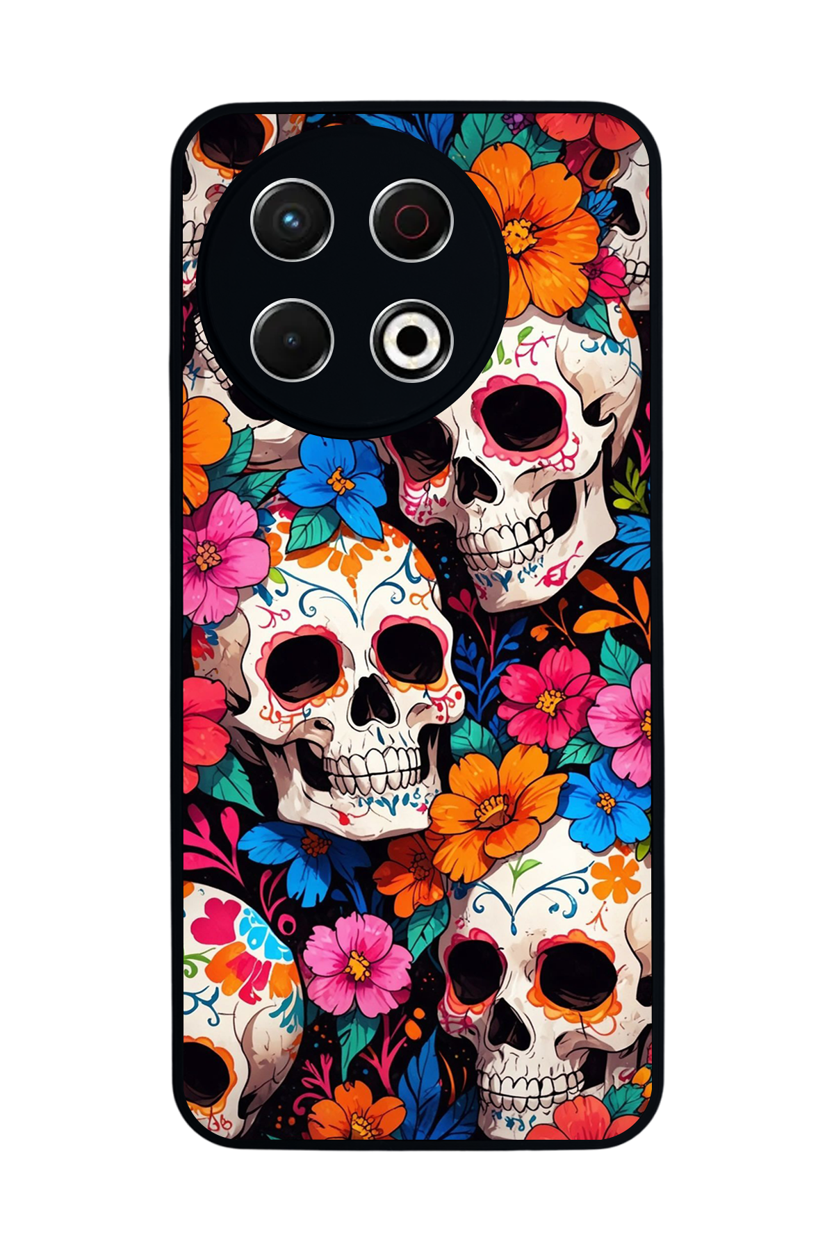 Tecno Spark 30 Pro Uyumlu KuruKafa Tasarımlı Glossy Premium Kılıf