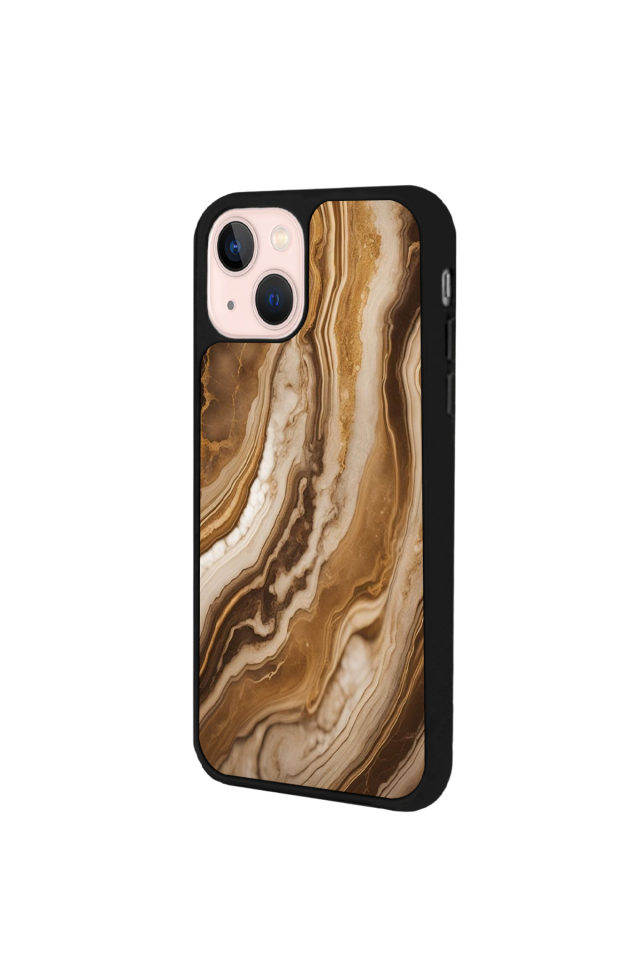 iPhone 15 Uyumlu Mermer Marble Tasarımlı Glossy Premium Kılıf