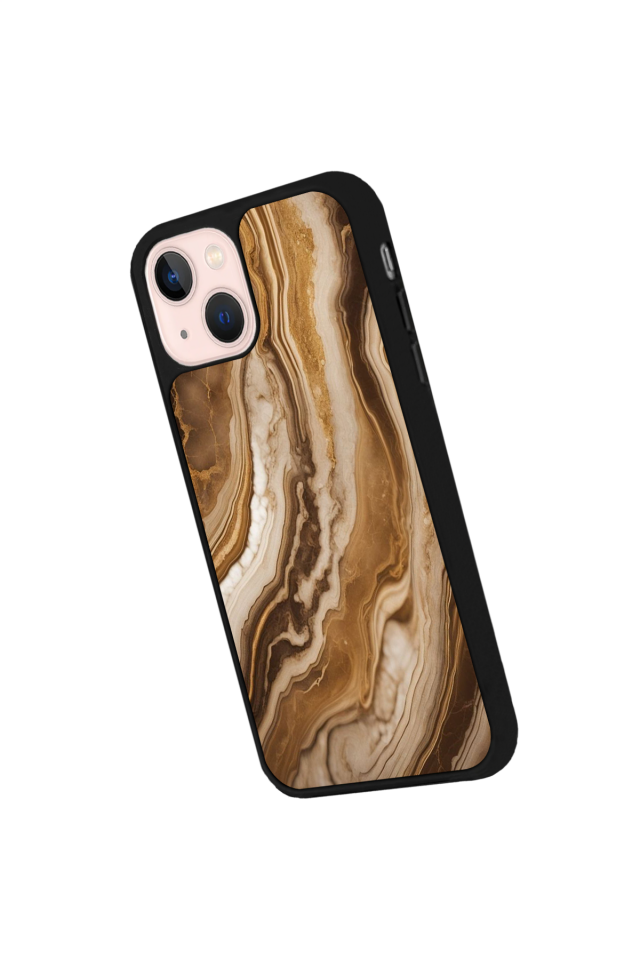 iPhone 15 Uyumlu Mermer Marble Tasarımlı Glossy Premium Kılıf