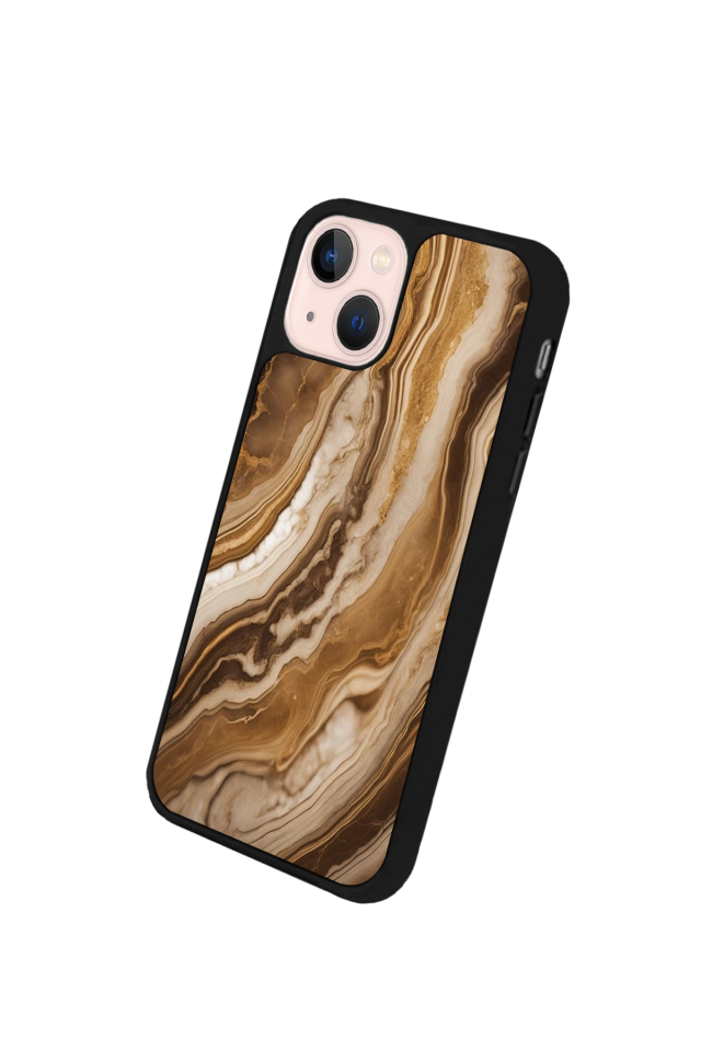 iPhone 15 Uyumlu Mermer Marble Tasarımlı Glossy Premium Kılıf