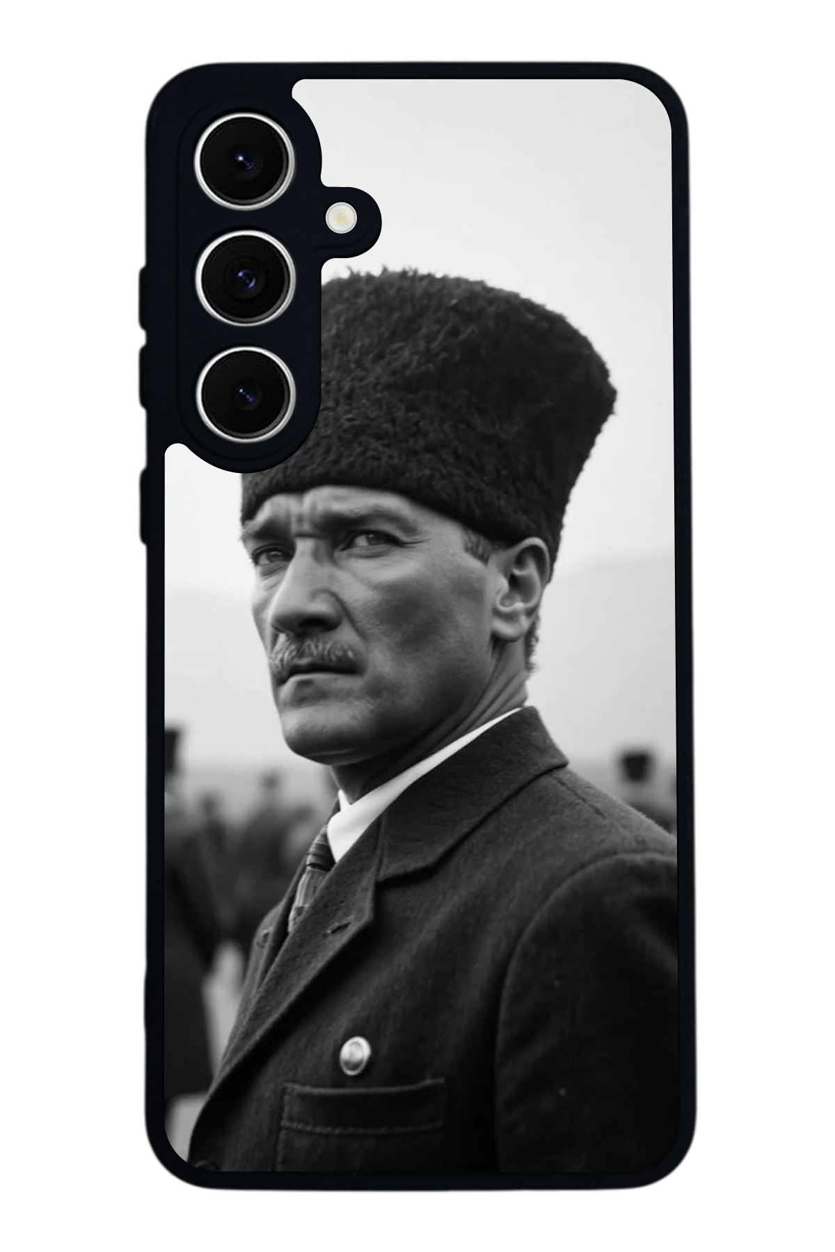 Samsung Galaxy S24 FE Uyumlu Mustafa Kemal Ataturk Tasarımlı Glossy Premium Kılıf