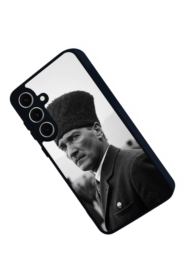 Samsung Galaxy S24 FE Uyumlu Mustafa Kemal Ataturk Tasarımlı Glossy Premium Kılıf