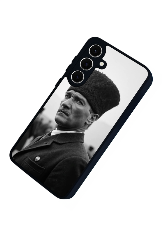 Samsung Galaxy S24 FE Uyumlu Mustafa Kemal Ataturk Tasarımlı Glossy Premium Kılıf