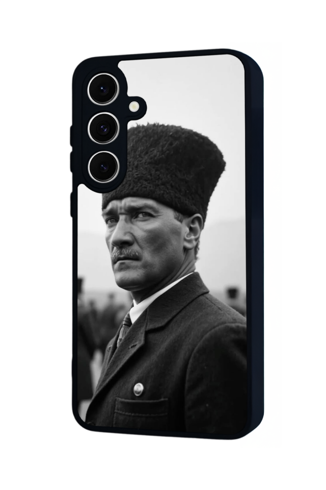 Samsung Galaxy S24 FE Uyumlu Mustafa Kemal Ataturk Tasarımlı Glossy Premium Kılıf