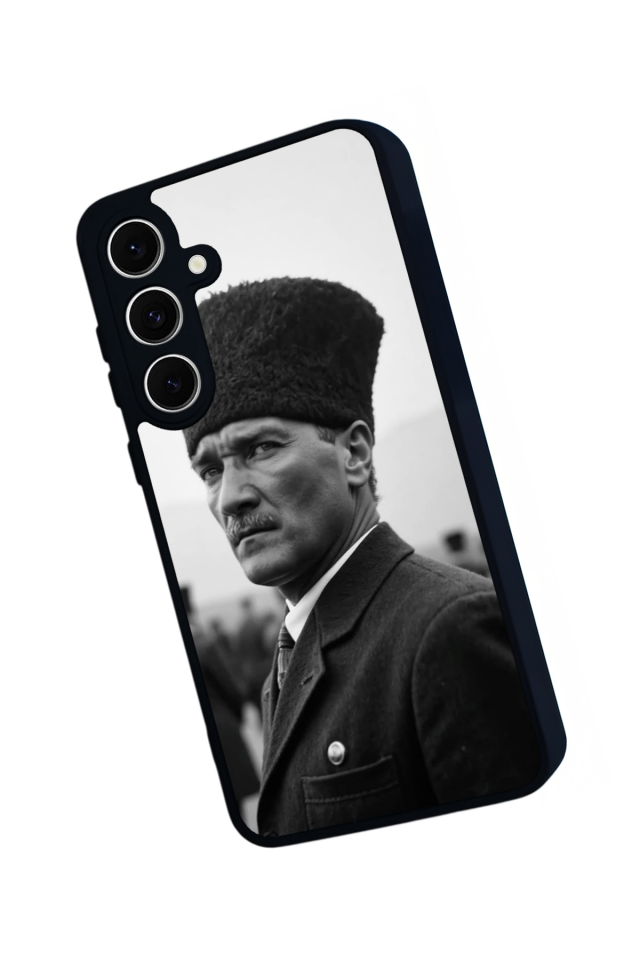Samsung Galaxy S24 FE Uyumlu Mustafa Kemal Ataturk Tasarımlı Glossy Premium Kılıf