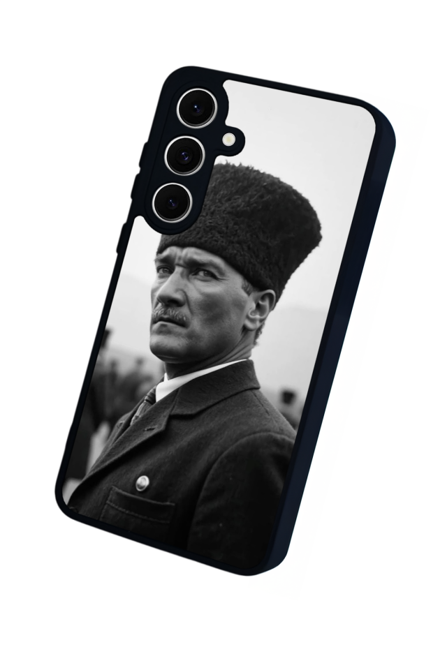Samsung Galaxy S24 FE Uyumlu Mustafa Kemal Ataturk Tasarımlı Glossy Premium Kılıf