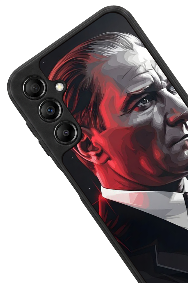 Samsung Galaxy A14 Uyumlu Mustafa Kemal Ataturk Tasarımlı Glossy Premium Kılıf
