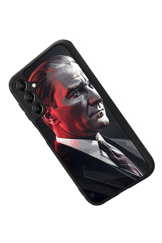 Samsung Galaxy A14 Uyumlu Mustafa Kemal Ataturk Tasarımlı Glossy Premium Kılıf