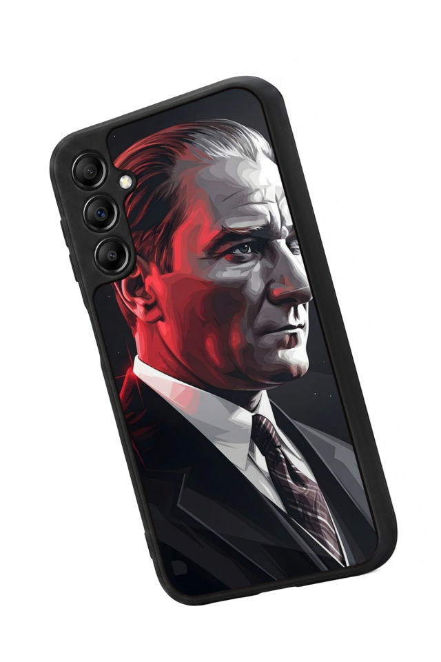 Samsung Galaxy A14 Uyumlu Mustafa Kemal Ataturk Tasarımlı Glossy Premium Kılıf